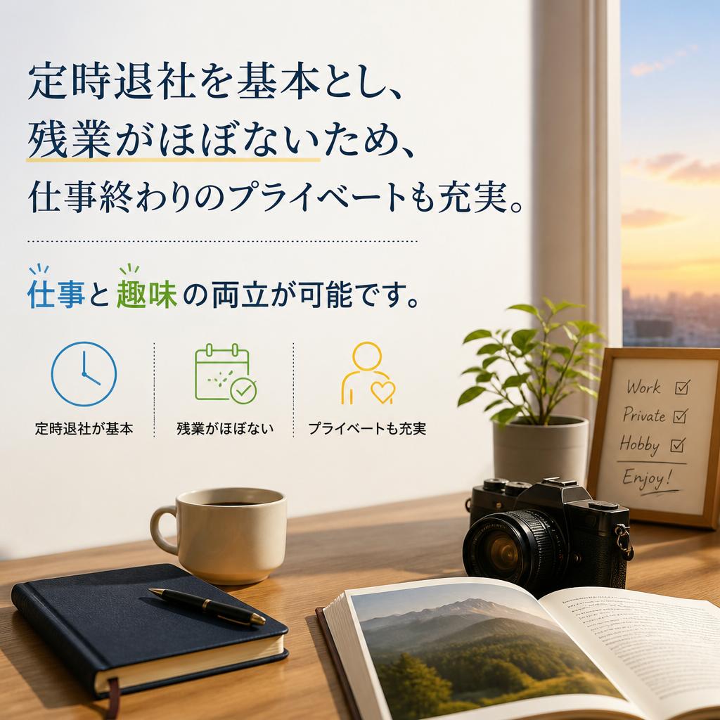 残業なしでアフター6も充実